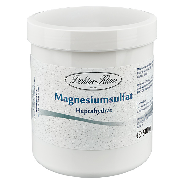 Magnesiumsulfat (7-hydrat) 500g Doktor-Klaus Magnesiumsulfat (7-hydrat) 500g Doktor-Klaus
