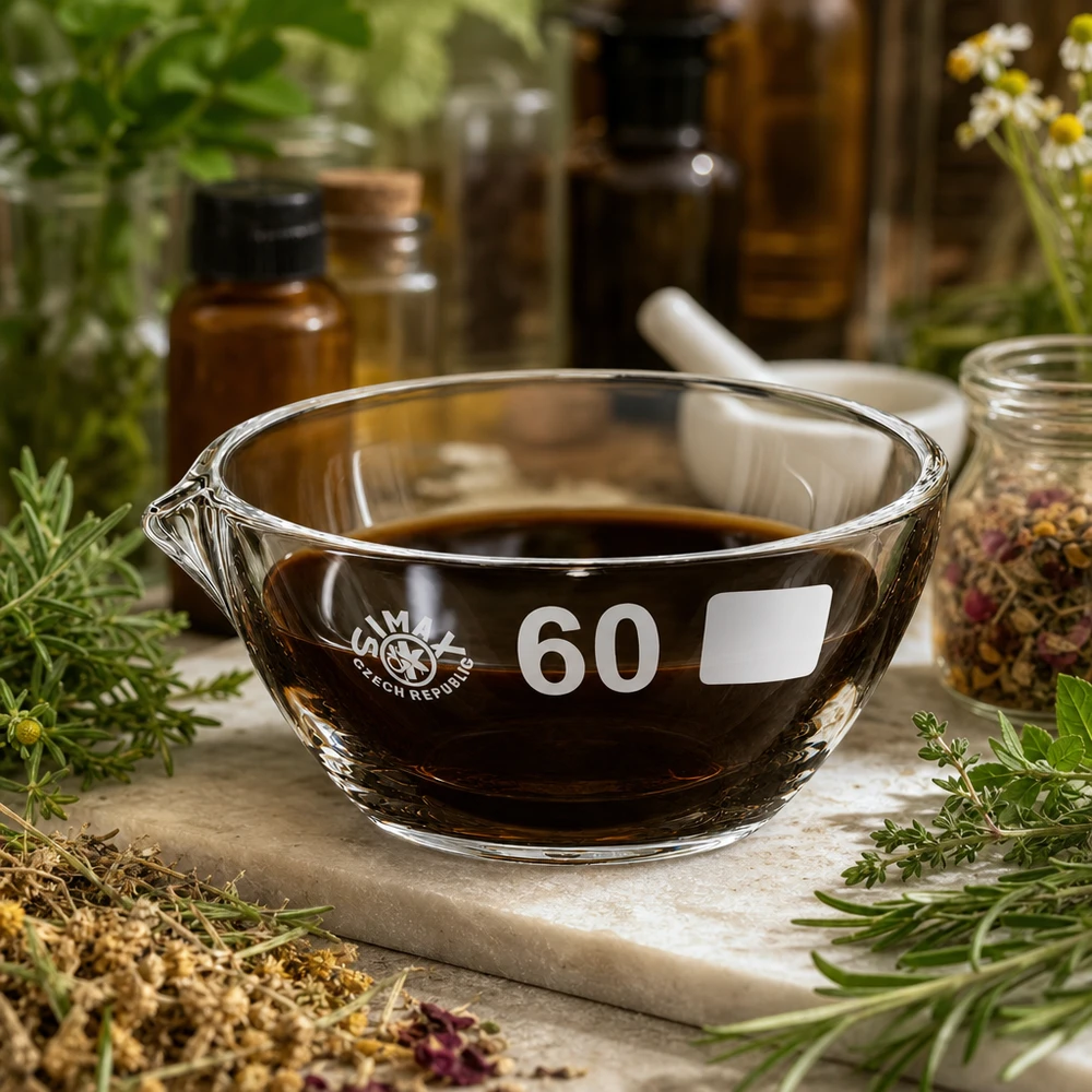 Chemieresistente 45ml Abdampfschale Borosilikat mit Ausguss für säurebeständige Anwendungen