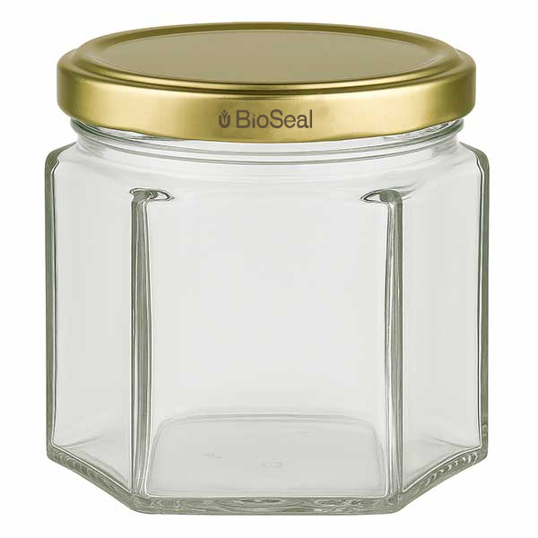 47ml Hexaglas mit BioSeal Deckel gold UNiTWIST