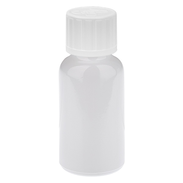 20ml Tropfflasche 1.2mm weiß Standardverschluss Kindersicherung WhiteL. UT18/20