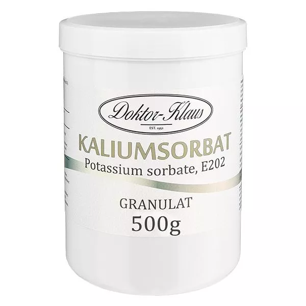 Kaliumsorbat (Potassium Sorbate) 500g Doktor-Klaus Kaliumsorbat (Potassium Sorbate) 500g Doktor-Klaus
