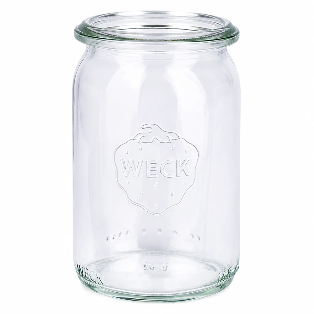 145ml Zylinderglas WECK RR40 WECK Zylinderglas 145ml RR40 Einmachglas transparent ohne Deckel für Konservierung und Vorratshaltung