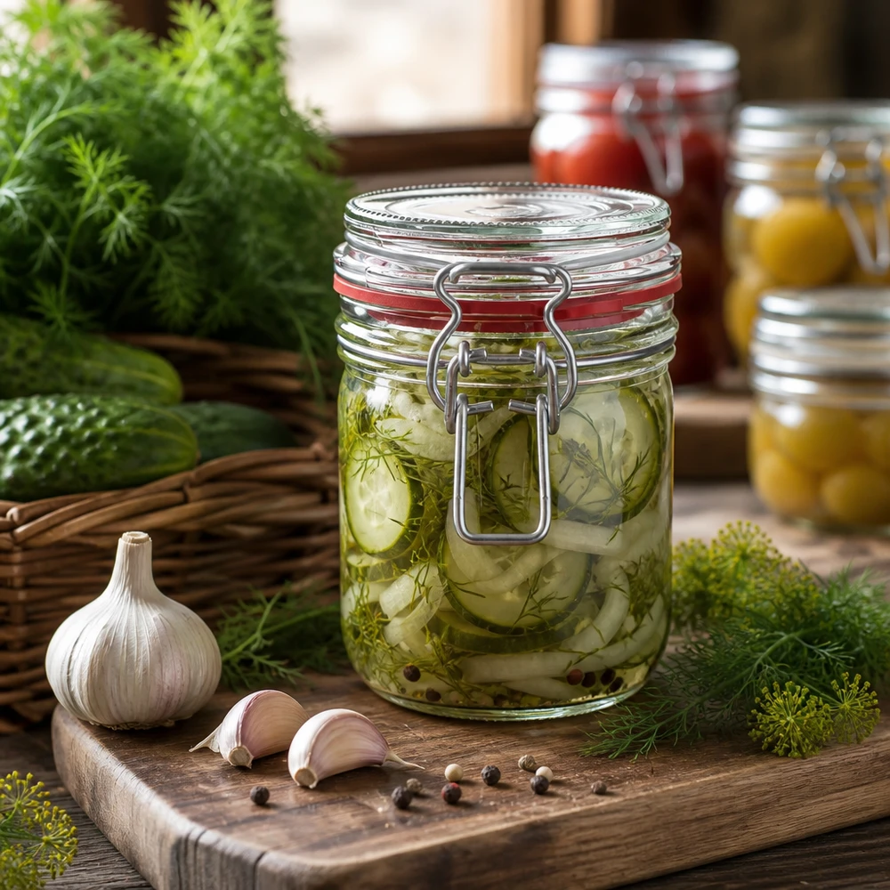 Transparentes 400ml Aufbewahrungsglas mit Schnappverschluss für Küche und Vorratskammer