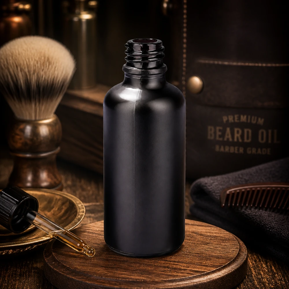 50ml Apothekerflasche BlackLine UT18/50 UNiTWIST Stylische 50ml Apothekerflasche BlackLine UT18/50 UNiTWIST in matter schwarzer Optik