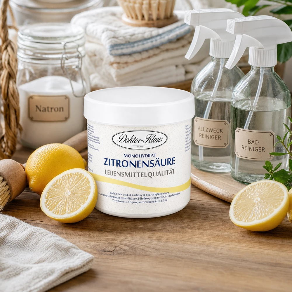 Zitronensäure 250g Doktor-Klaus Natürliche Zitronensäure 250g Doktor-Klaus für ökologische Haushaltsreinigung mit Zitrusfrüchten