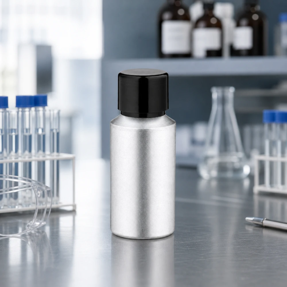 Robuste 30ml Aluflasche mit langlebiger Oberflächenbehandlung gegen Oxidation und Verschleiß