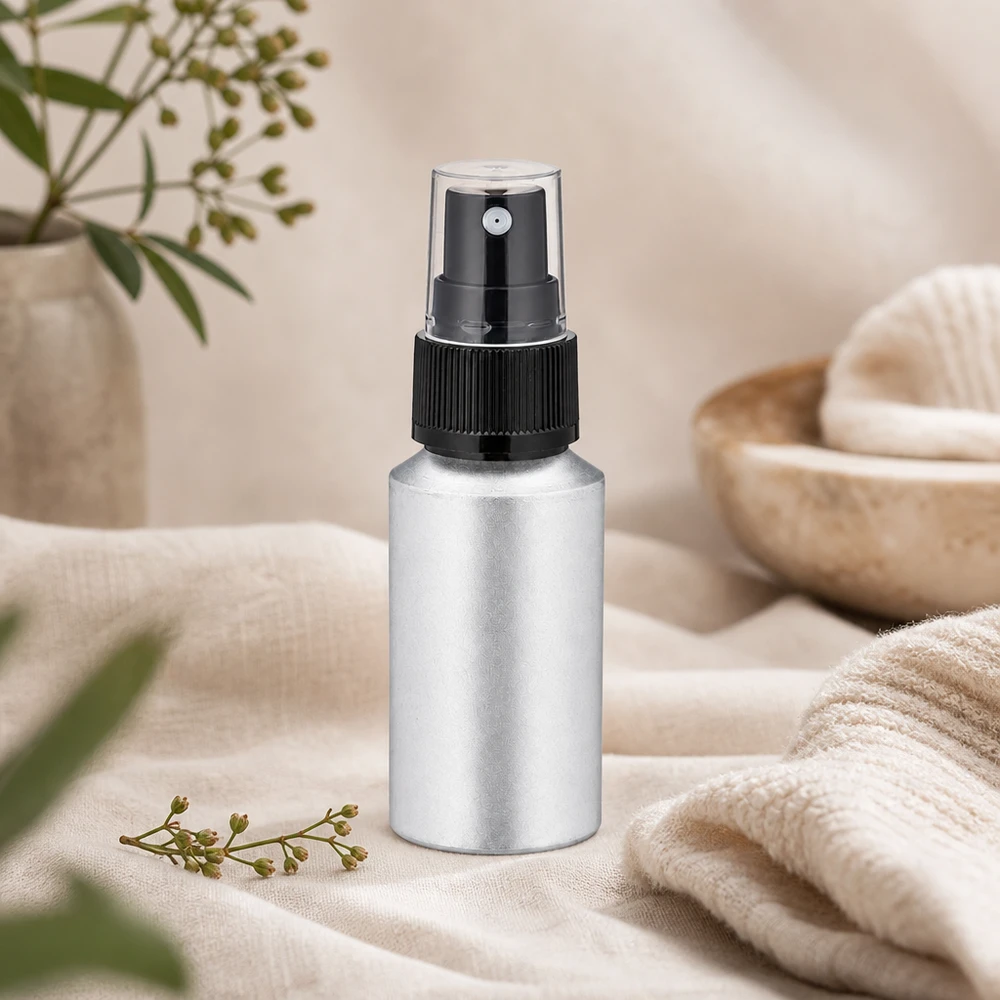30ml Aluminium-Sprühflasche mit transparentem Sprühkopf für Parfum und Gesichtswasser