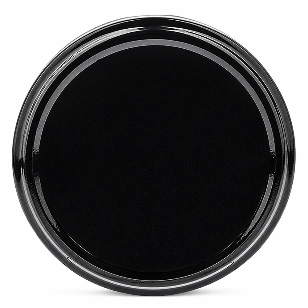 66mm BasicSeal Deckel schwarz (TO66) UNiTWIST Twist-Off Deckel 66mm schwarz für Einmachgläser BasicSeal UNiTWIST Draufsicht