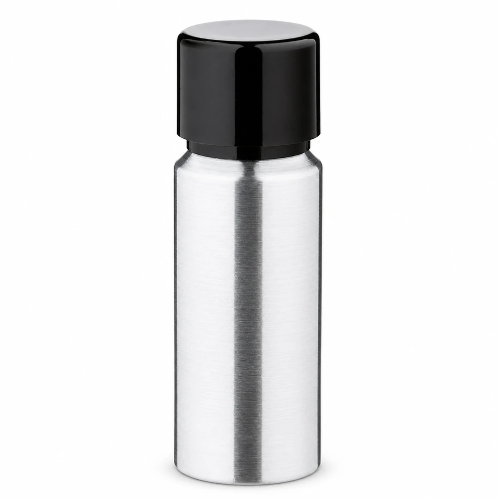 Kompakte 20ml Aluflasche mit Schraubkappe ideal für DIY Kosmetik Seren und Essenzen