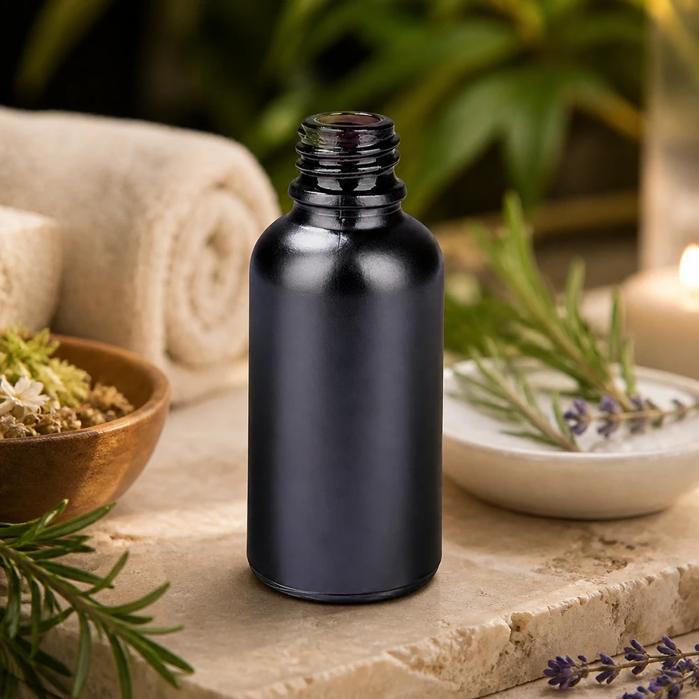 30ml Apothekerflasche BlackLine UT18/30 UNiTWIST Robuste 30ml Glasflasche BlackLine UT18/30 UNiTWIST für pharmazeutische und kosmetische Produkte