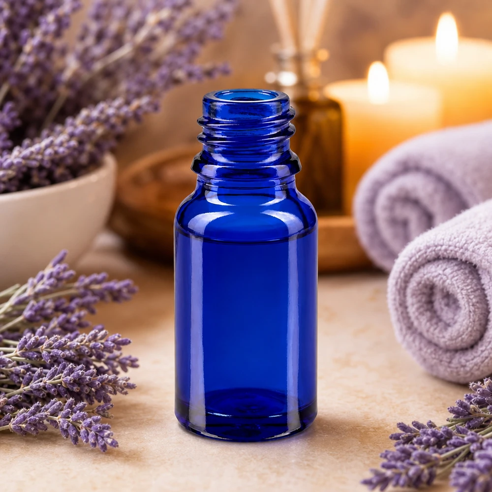 Tropfflasche 10ml DIN 18 BLAUGLAS 10ml ApoGlas Flasche in elegantem Blau perfekt für DIY-Kosmetik und Naturheilmittel