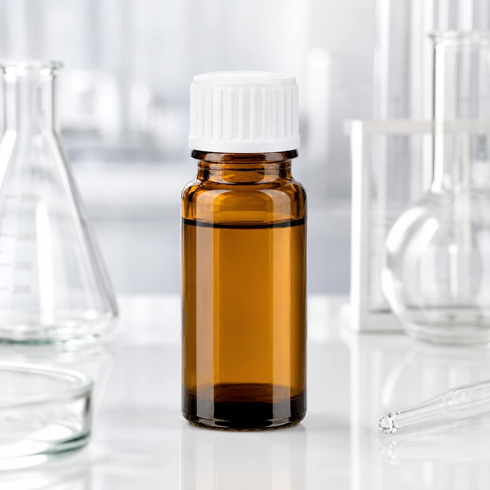 UV-Schutz Apothekerflasche 10ml Borosilikatglas weißer Standardverschluss 11mm
