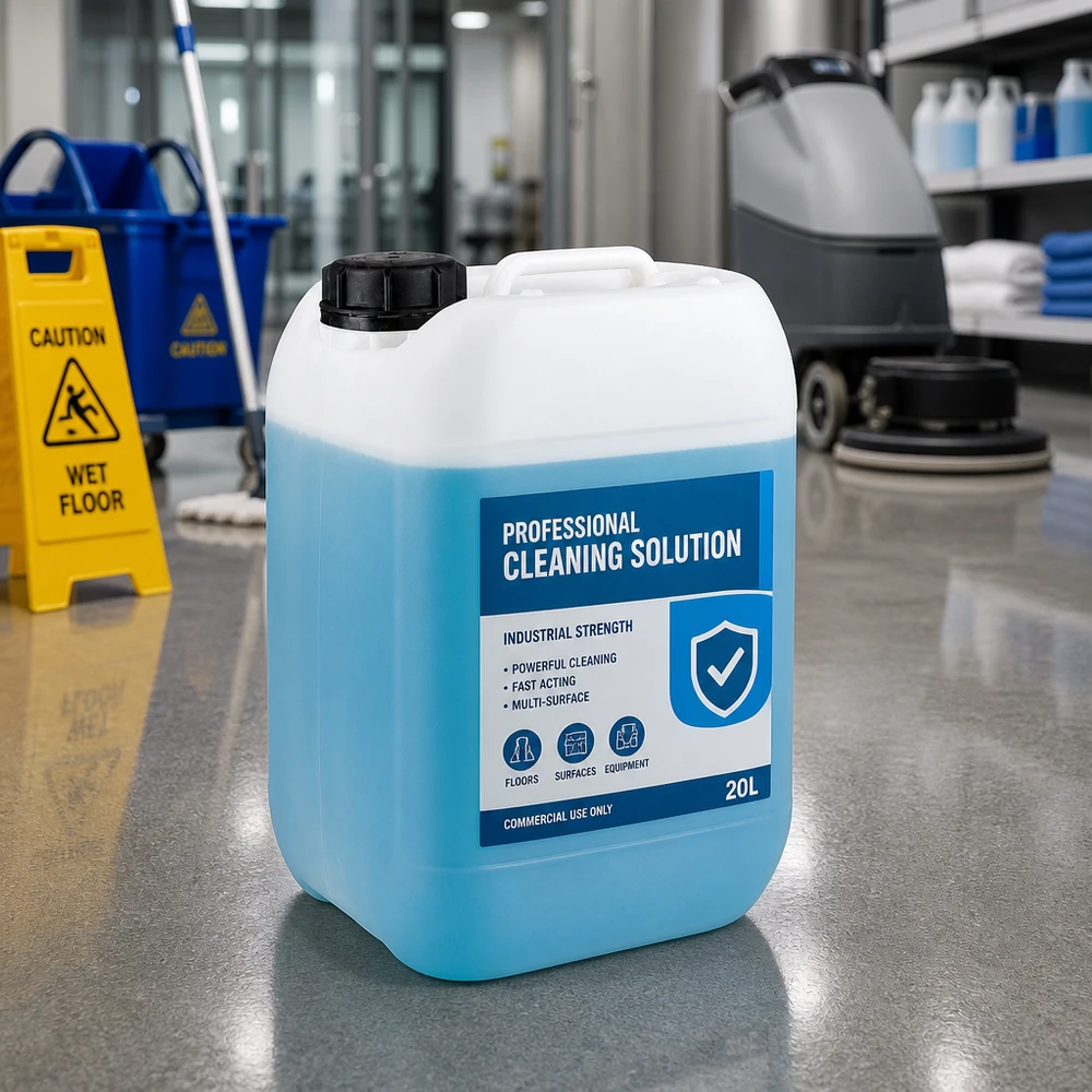 Professioneller 5L Kanister mit Industriereiniger für Böden Oberflächen und Maschinen
