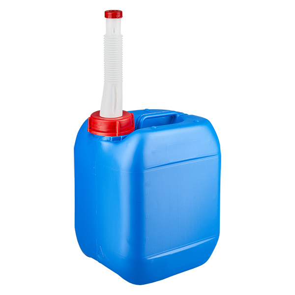 Kanister 5 Liter blau mit Auslaufrohr Flex Kanister 5 Liter blau mit Auslaufrohr Flex