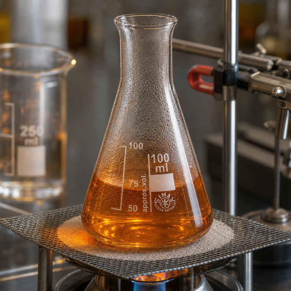Erlenmeyerkolben 100ml Enghals Kompakter 100ml Erlenmeyerkolben mit schmalem Hals ideal für kontrollierte Reaktionen und Titrationen