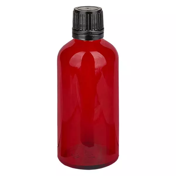 100ml Tropfflasche 1mm Originalitätsverschluss RedL. UT18/100 100ml Tropfflasche 1mm Originalitätsverschluss RedL. UT18/100