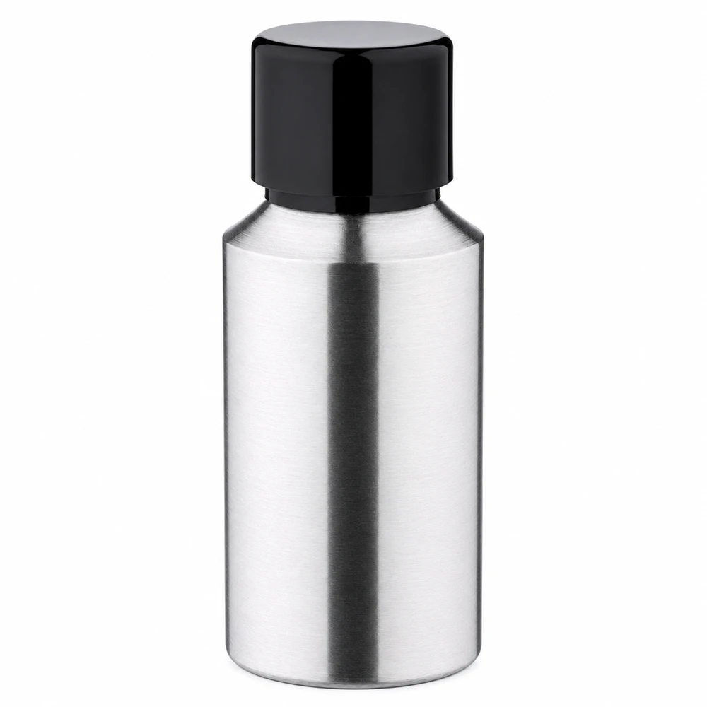 30ml geschliffene Aluflasche mit Schraubkappe Hochwertige 30ml Metallflasche aus Aluminium perfekt für ätherische Öle und Parfum
