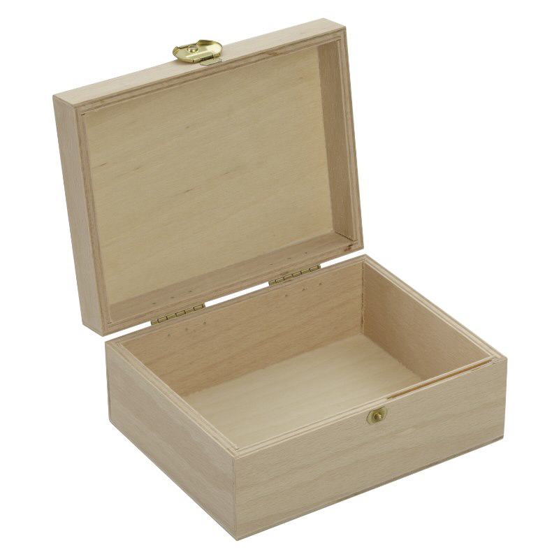 Buchen Holzbox mit Klappdeckel 15x11x7cm Buchen Holzbox mit Klappdeckel 15x11x7cm