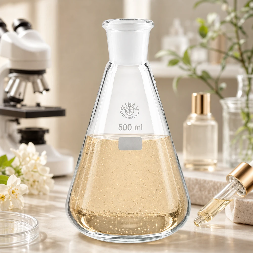 Erlenmeyerkolben 500ml mit Normschliff (29/32) Laborglasgerät 500ml für Mischvorgänge und Reaktionen mit praktischem Schliffanschluss