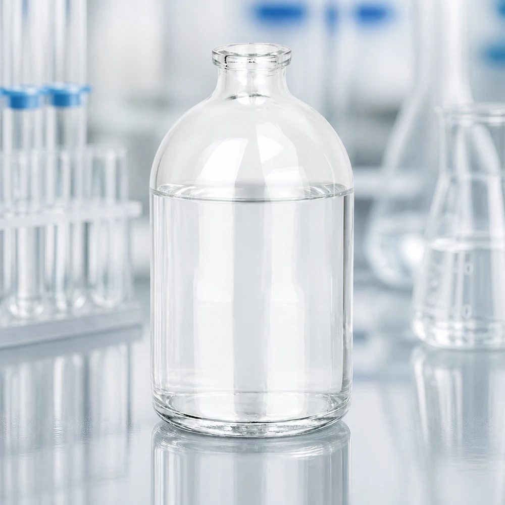 Sterile Klarglasflasche 100ml für pharmazeutische Injektionslösungen