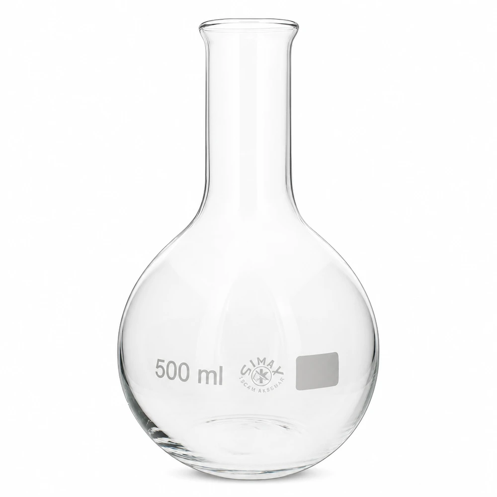 Laborkolben 500ml Enghals für chemische Analysen und Destillation