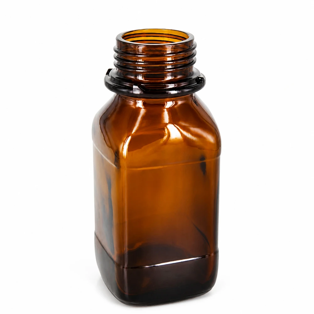 250ml Chemikalienflasche Laborgeeignete 250ml Glasflasche in Braun für chemische Präparate und Reagenzien