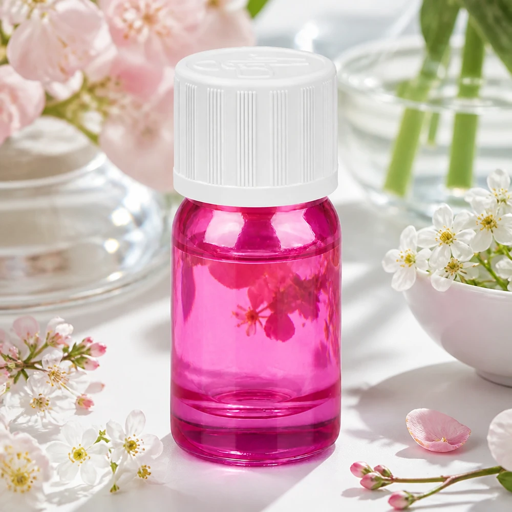 5ml Flasche 11mm Schraubverschluss weiß Standard Kindersicher PurpleLine UT18/5 Elegante violette Kosmetikflasche 5ml mit UV-Schutz und sicherem Verschlusssystem für Naturkosmetik