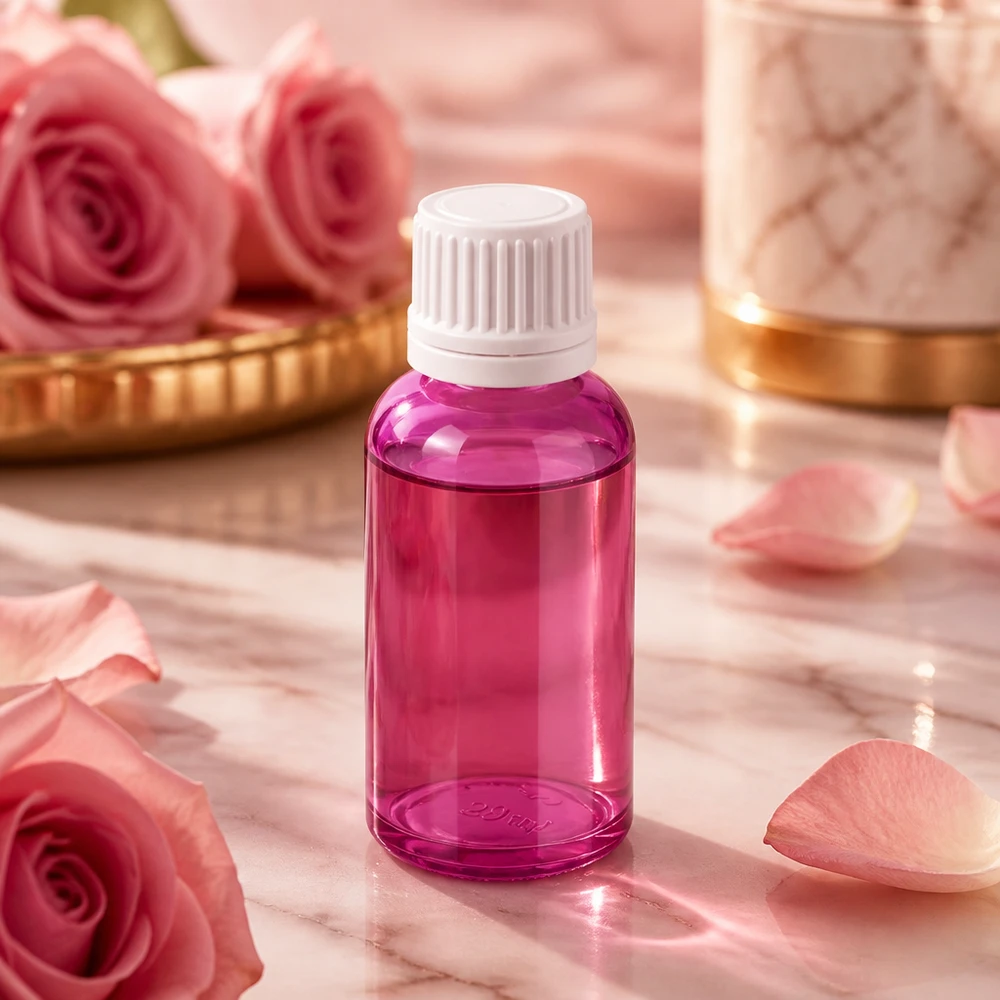 30ml Flasche 11mm Schraubverschluss weiss Originalität Schraubverschlusserschluss PurpleLine UT18/30 Hochwertige 30ml Glasflasche PurpleLine Serie mit kindersicherem weißem Verschluss