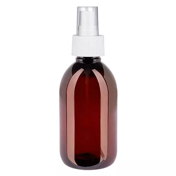 PET Flasche 250ml mit Zerstäuber weiß PET Flasche 250ml mit Zerstäuber weiß