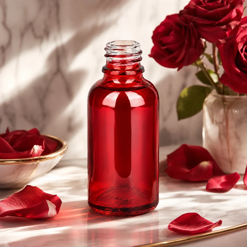 30ml Apothekenflasche RedLine UT18/30 UNiTWIST 30ml RedLine UT18/30 UNiTWIST Flasche aus robustem Glas in kräftigem Rot für die Apotheke