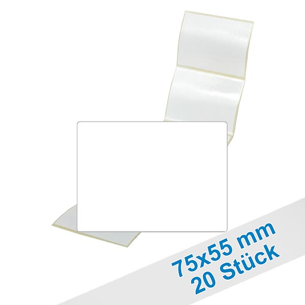 20er Pack Etiketten 55 x 75mm zum Beschriften 20er Pack Etiketten 55 x 75mm zum Beschriften
