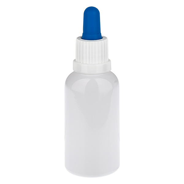 30ml Pipettenflasche weiß/blau Originalitätsverschluss WhiteLine UT18/30
