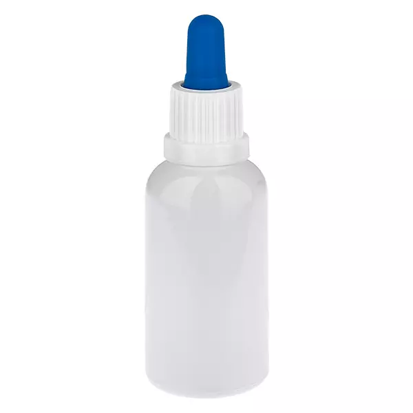 30ml Pipettenflasche weiß/blau Originalitätsverschluss WhiteLine UT18/30