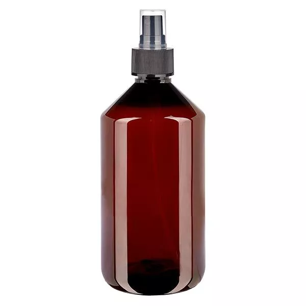 PET Flasche 750ml mit Zerstäuber schwarz PET Flasche 750ml mit Zerstäuber schwarz