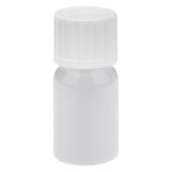 5ml Tropfflasche 1.2mm weiß Standardverschluss Kindersicherung WhiteL. UT18/5