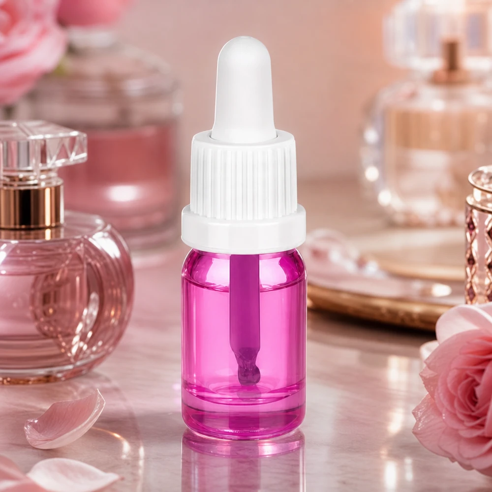 5ml Pipettenflasche weiss Originalität Schraubverschlusserschluss PurpleLine UT18/5 Violette 5ml Apothekerflasche mit UV-Schutz und weißer Originalitätsverschluss Pipette