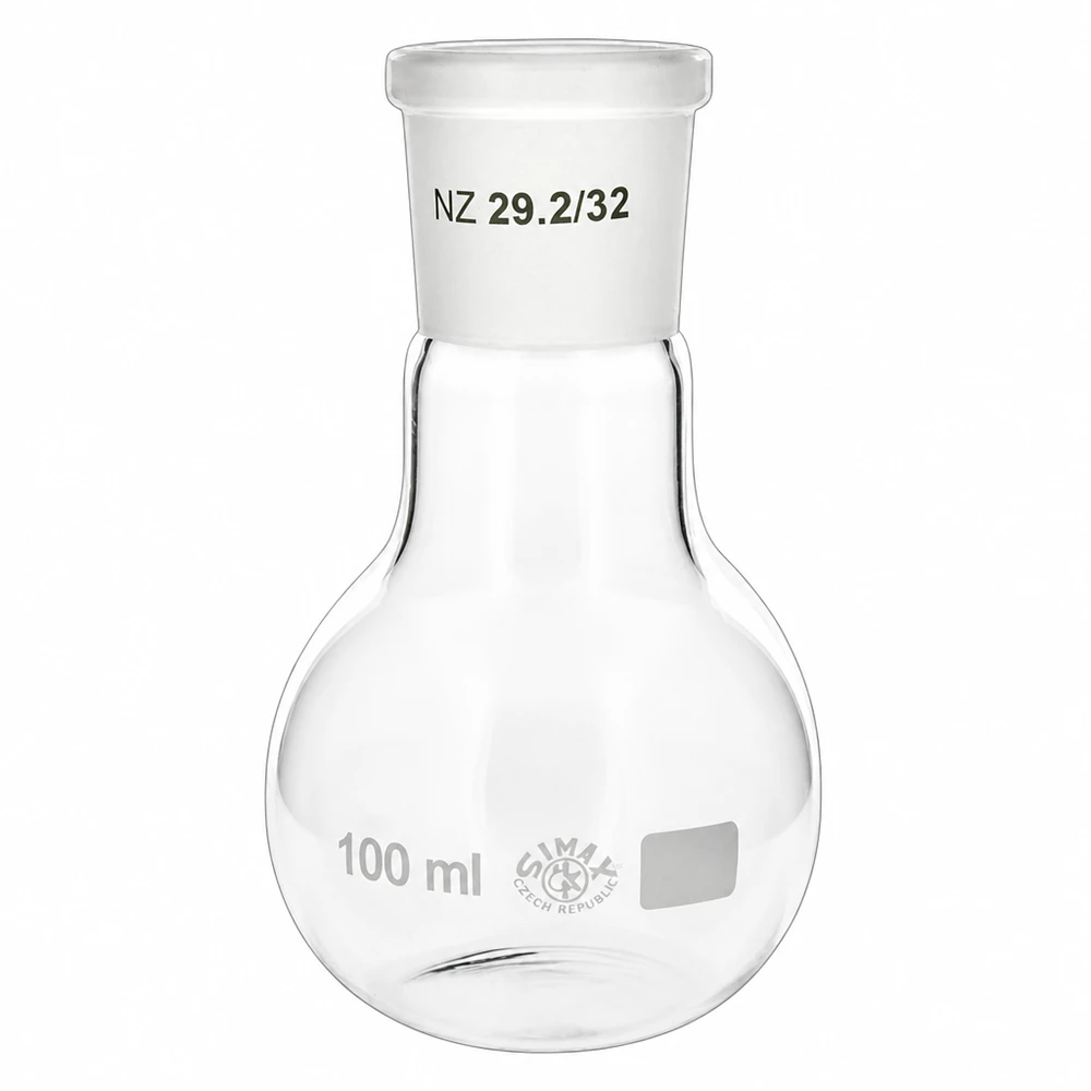 Borosilikat Laborkolben 100ml mit NS 29/32 Schliff - hitzebeständig und chemikalienresistent