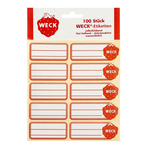 WECK Etiketten 19x13mm (Pack(s) mit 100 Stück)