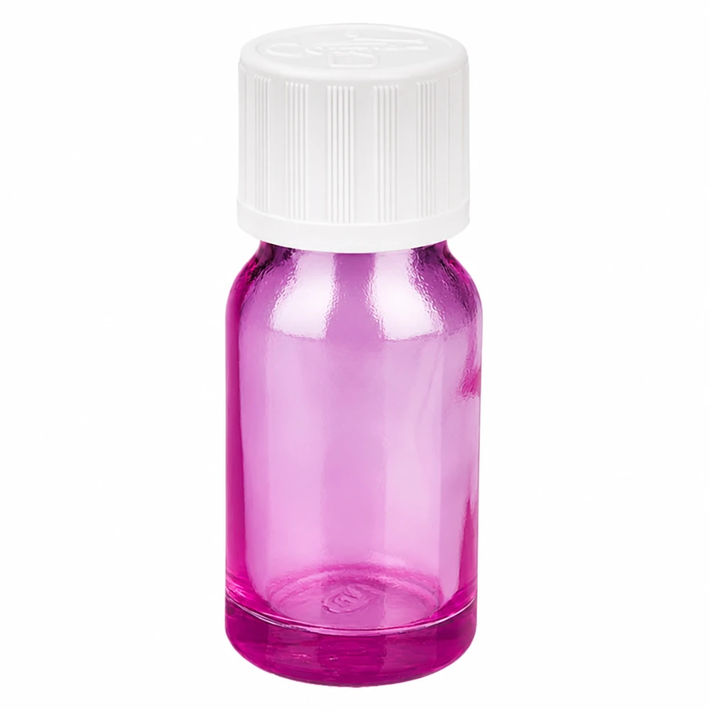 10ml Tropfflasche 1.2mm weiß Standard Kindersicher PurpleLine.UT18/10 10ml Dosierflasche aus lila Glas mit tropfgenauer 1,2mm Öffnung