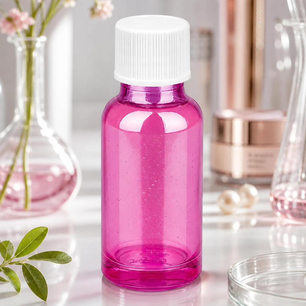 20ml Flasche 11mm Schraubverschluss weiss Standard PurpleLine UT18/20 Kleine violette Flasche 20ml mit UT18/20 Standard für mobile Anwendungen unterwegs