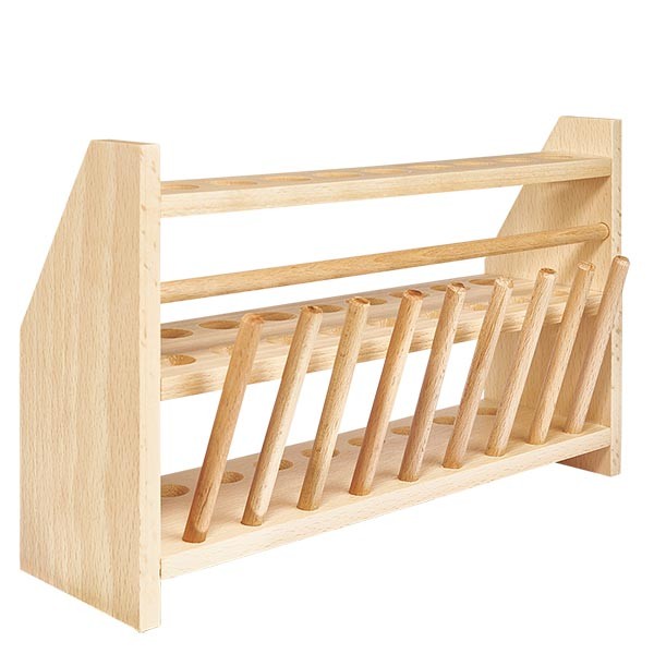 Reagenzglasgestelle aus Holz, für Gläser bis ca. 18 mm Ø