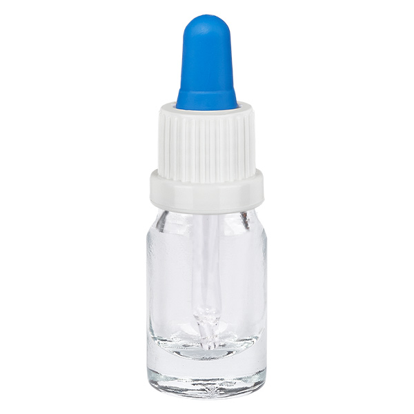 5ml Pipettenflasche weiß/blau Originalitätsverschluss ClearLine UT18/5