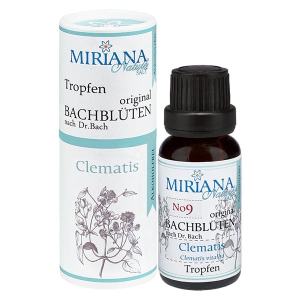 9 Clematis, 20ml Essenz (Ohne Alkohol), MirianaNature 9 Clematis, 20ml Essenz (Ohne Alkohol), MirianaNature