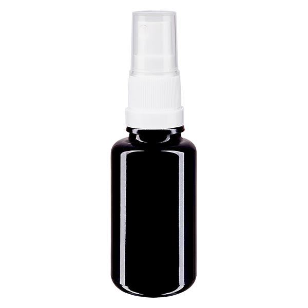 Apothekenflasche violett 20ml Sprayaufsatz weiß Apothekenflasche violett 20ml Sprayaufsatz weiß
