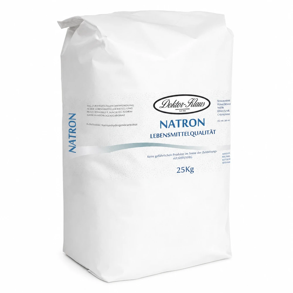 Natron Pulver (Natriumhydrogencarbonat) 25kg 25kg Natron Pulver für Backen Reinigung und Haushaltsanwendungen im großen Vorratspack