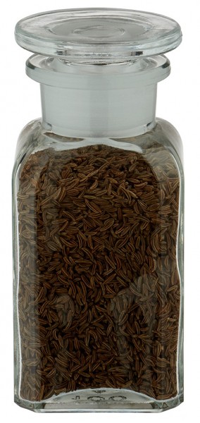 Gewürzglas Idee: Vierkant-Apothekerflasche 100 ml Weithals Gewürzglas Idee: Vierkant-Apothekerflasche 100 ml Weithals