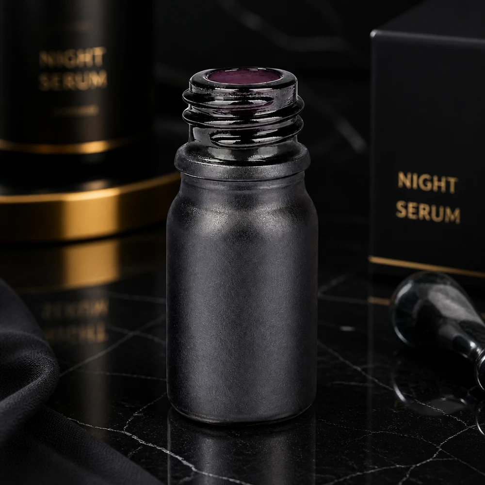 5ml Apothekenflasche BlackLine UT18/5 UNiTWIST Kompakte 5ml BlackLine Flasche UT18/5 UNiTWIST ideal für luxuriöse Beauty-Produkte