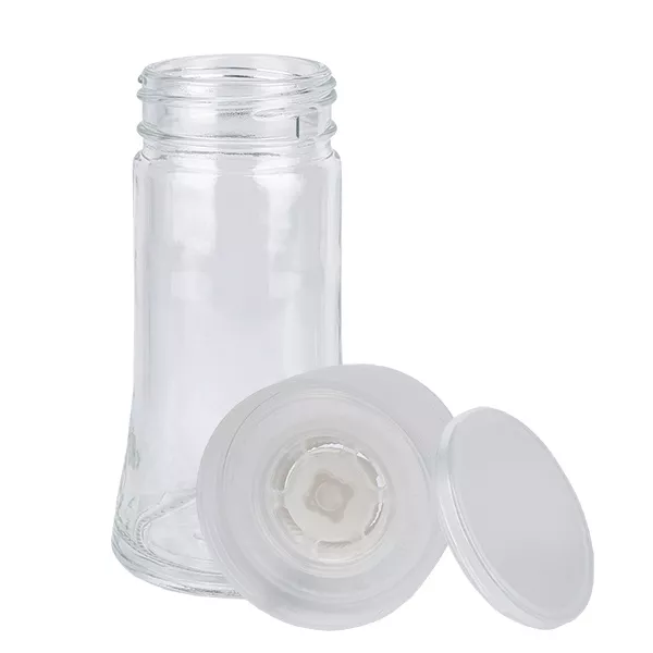 Gewürzglas Klarglas 95ml Mühlwerk Keramik transparent Gewürzglas Klarglas 95ml Mühlwerk Keramik transparent
