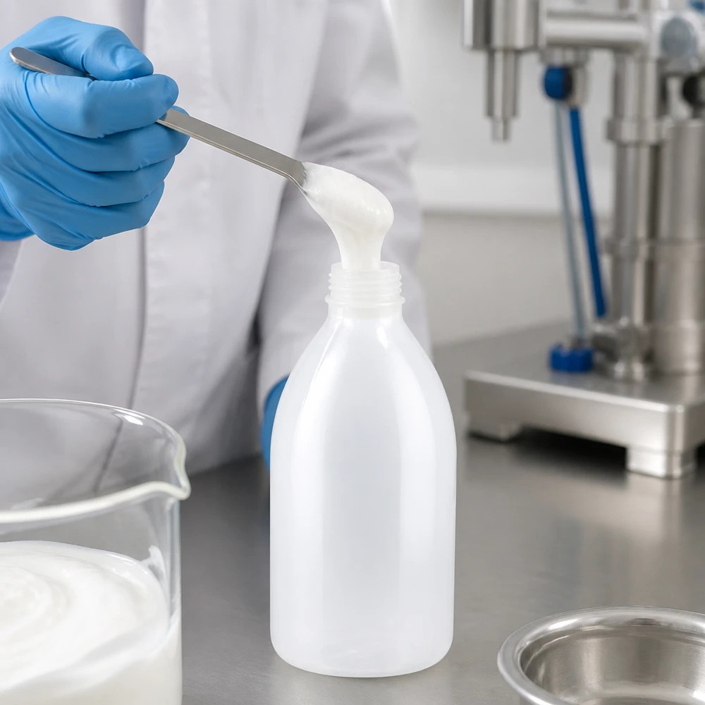 1000ml Kunststoff Laborflasche Enghals ohne Verschluss für kosmetische Formulierungen