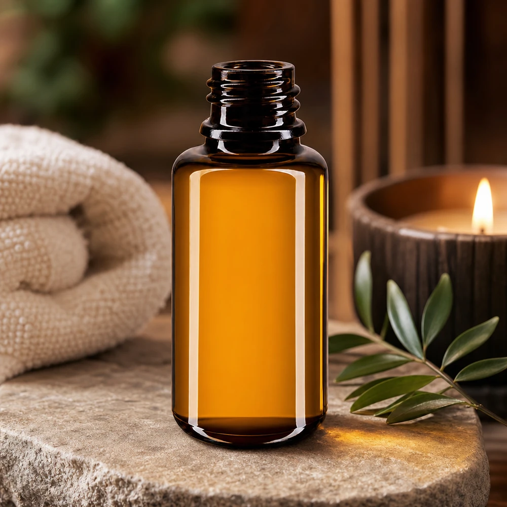 Hochwertige Miron Glasflasche 20ml mit tropfgenauer Dosierung für Naturkosmetik